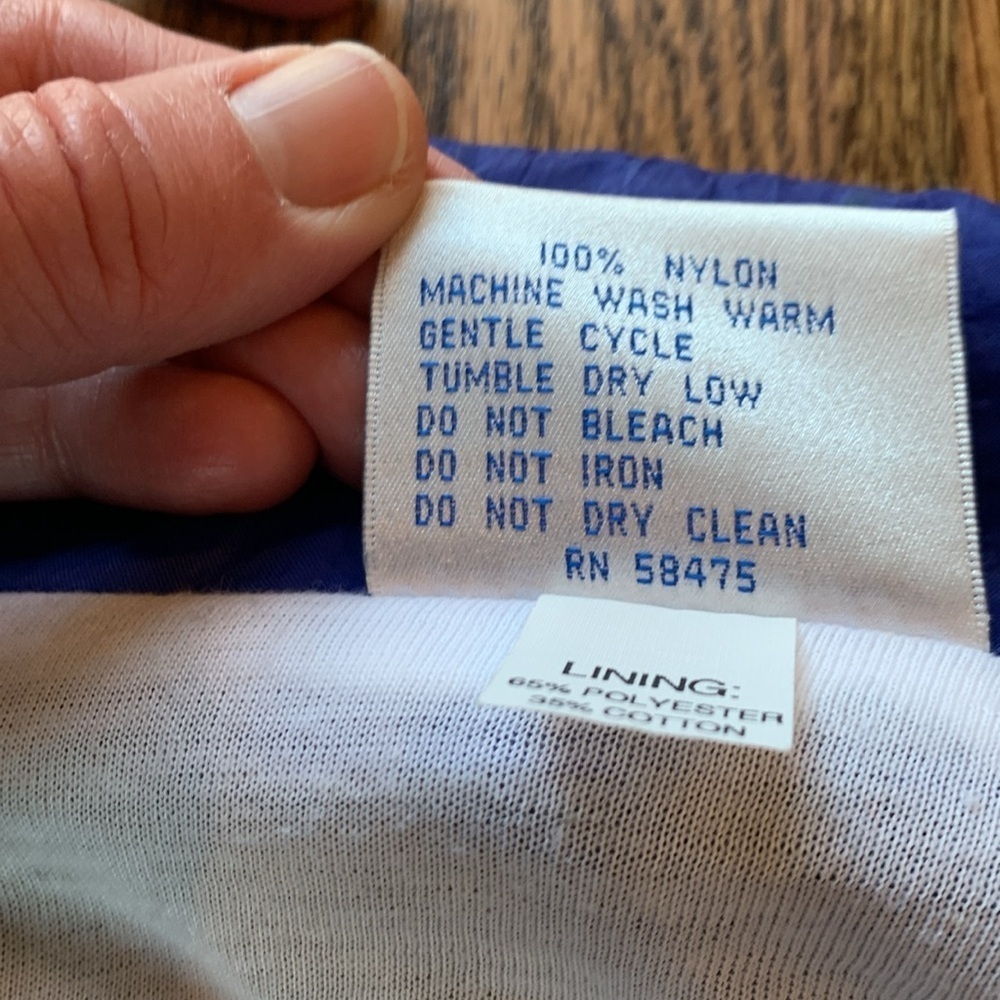 Wilson vintage sz L nylon track windbreaker jacket - Picture 6 of 7